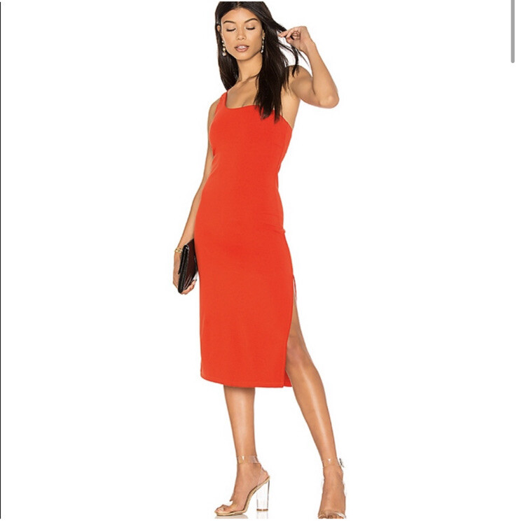 strapless open back dress Red Bodycon Dress Tie Up Shoulder main image 0