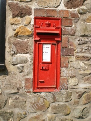 Photo 6x4 Victorian wallbox, Picklescott A cast iron wall-mounted postbox c2010