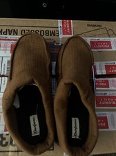Dearfoams Memory Foam Slippers Mens size 9-10 M Brown NEW