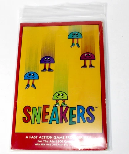 SNEAKERS by SIRUS SOFTWARE FOR ATARI 800 & T-SHIRT TRANSFER