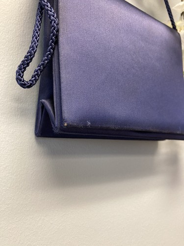 Becamel Navy Purse Crossbody Clutch Handbag Blue Small With Mirror 5”x6.5" - Picture 2 of 5