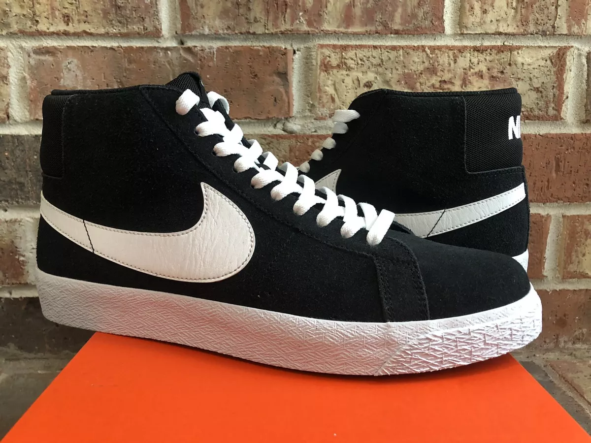 New 11.5 Nike SB Zoom Blazer Mid Black White Skateboard Shoes Men 864349-002 Air