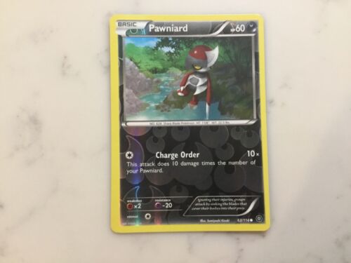 Pokemon Cards Pawniard 63/114 Steam Siege Reverse Holo NM/Mint 2016 - Picture 1 of 4