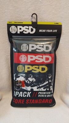 PSD Core Standard Premium Boxer Briefs No Mercy 3 Pack Size X Large - New
