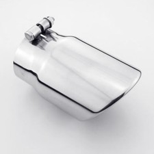 4 Outlet Bolt On 3.3 Inlet 7 Long Rolled Stainless Steel Exhaust Tip Polished 4 Outlet Bolt On 3.3 Inlet 7 Long Rolled Stainless Steel Exhaust Tip Polished