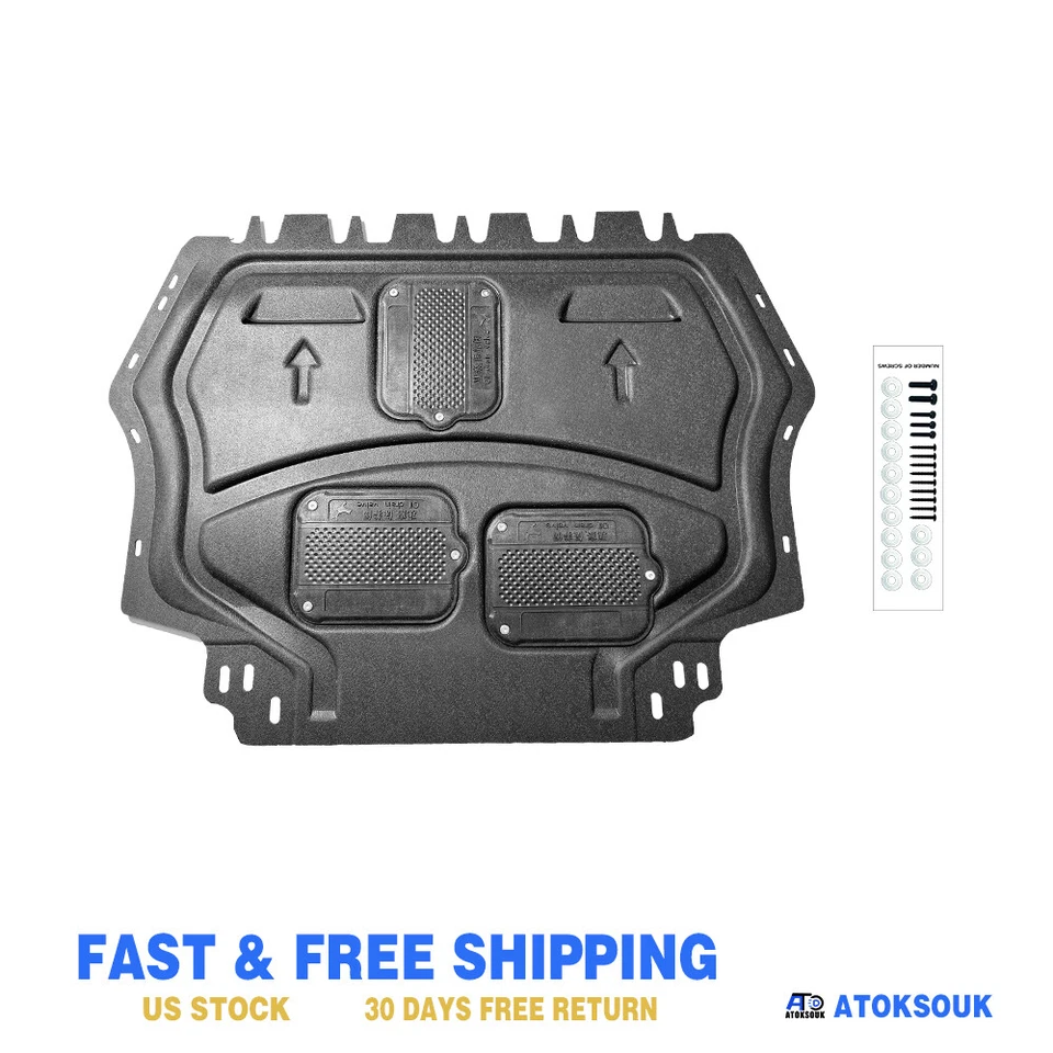 Front Skid Plate For Audi A3 2006-2013 Impact Resistant Engine Guard Cover Foto 2 de 4