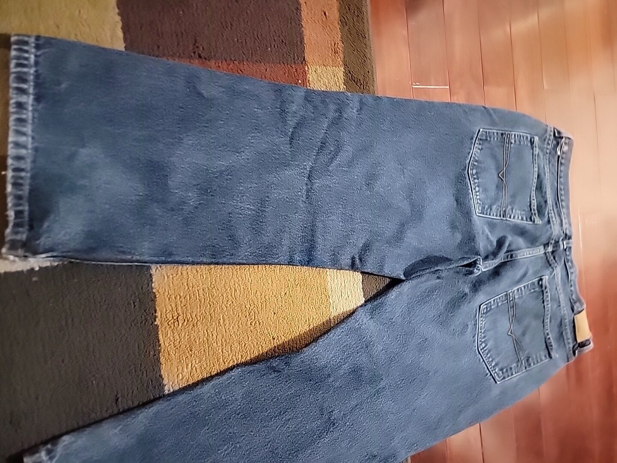 ANCHOR BLUE Jeans Boot Cut Baggy Men's 40 Waist Blue Denim