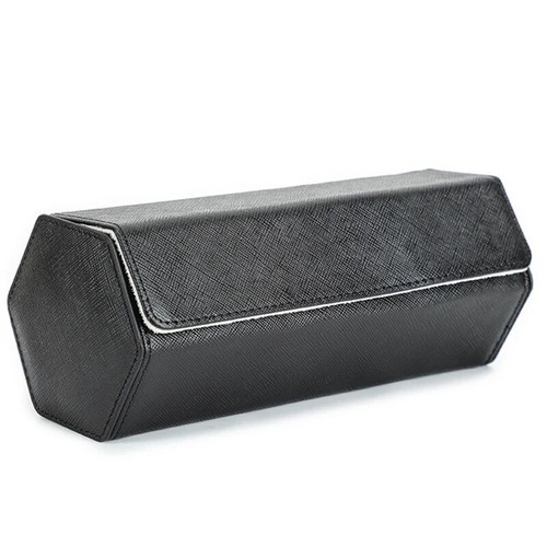 3 Slots Genuine Leather Watch Roll Travel Box Wrist Watches Display Storage Case - Picture 14 of 16