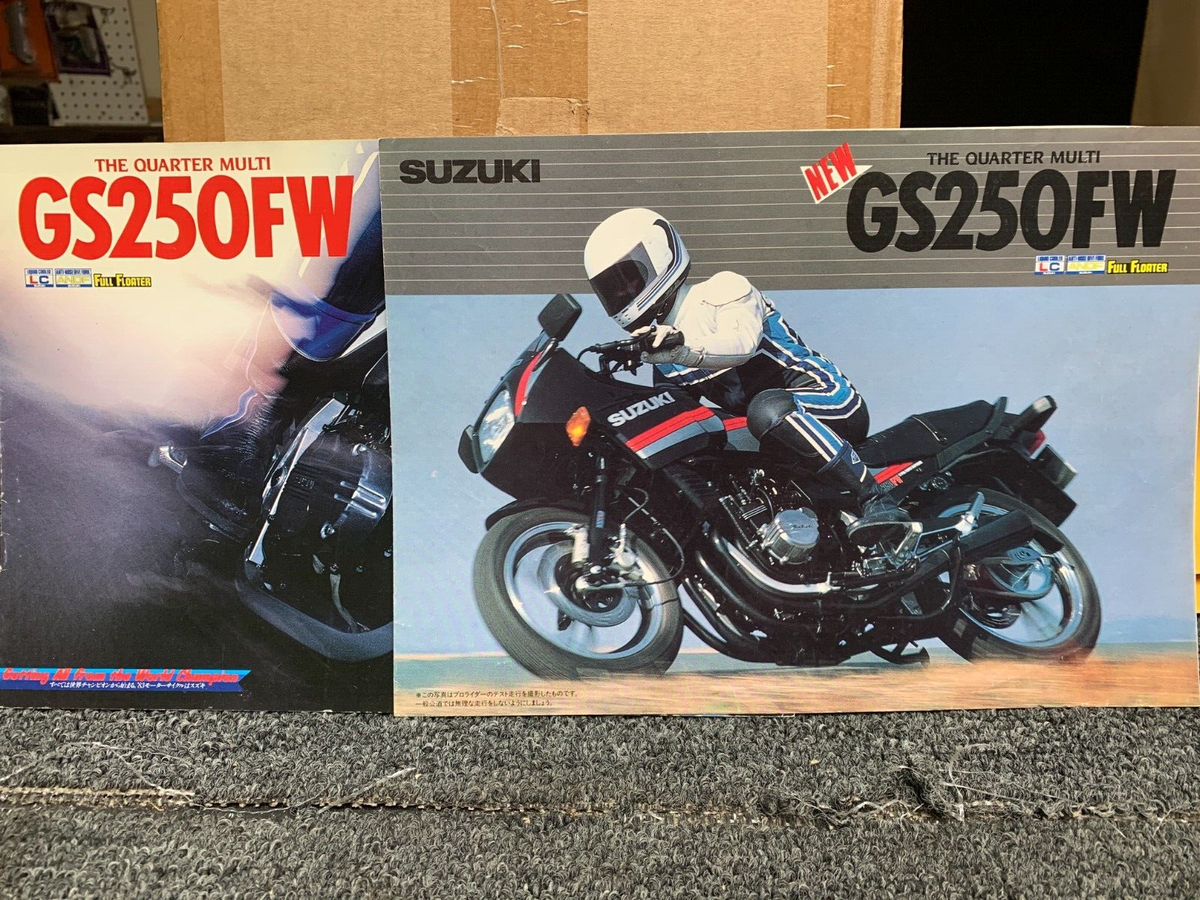 2 Suzuki Japanese Domestic Brochures GS250FW GS 250 FW The 2 Suzuki Japanese Domestic Brochures GS250FW GS 250 FW The