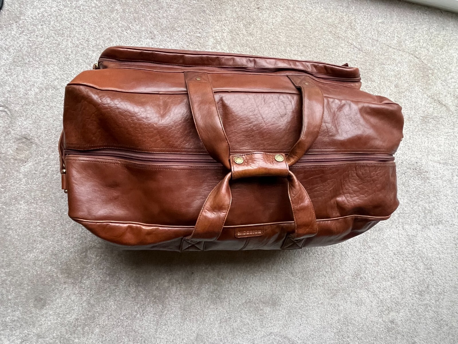 HIDESIGN brown leather holdall bag eBay