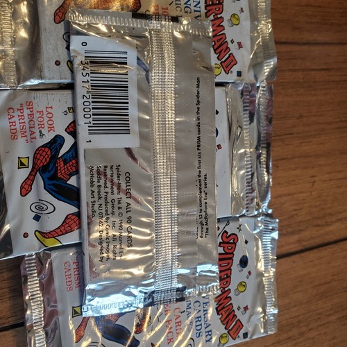 1992 MARVEL SPIDER- MAN 2 TRADING CARD PACKS 18 TOTAL UNOPENED - Picture 2 of 2