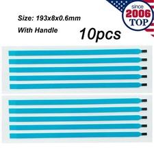 10pcs Pull Tabs Stretch Release Adhesive Strips for LCD Screen Panel with Handle