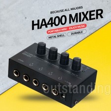 HA400 Headphone Amplifier 4-CH Independent Control Stereo Headphone Amplifier