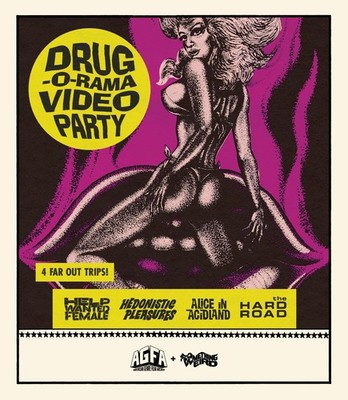 DRUG-O-RAMA VIDEO PARTY 2025 BLU-RAY AGFA JOY KAHL PAT BARRINGTON SHARON WELLS