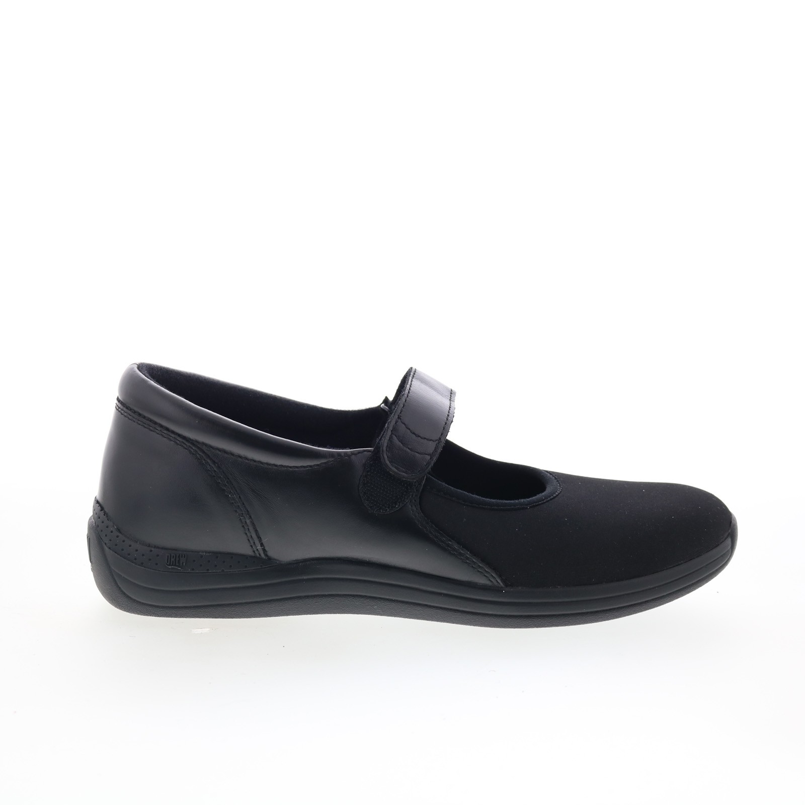 Drew Magnolia 14326-99 Womens Black Narrow Leather Mary Jane Flats Shoes