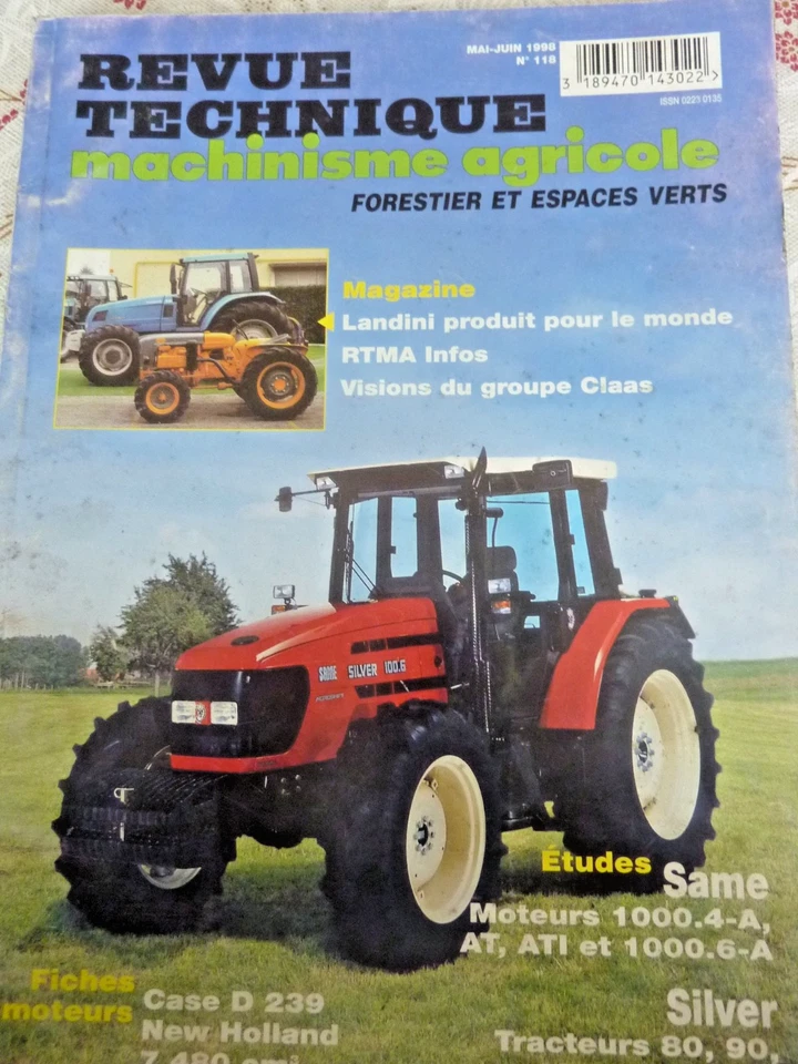 REVUE TECHNIQUE TRACTEUR Agricole SAME SILVER 80 , 90 , 100.4 , 100.6 - Photo 1/1