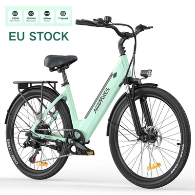 26 Zoll Elektrofahrräder 250W 36V Commuter Milecity EBike 25KM/H HillMiles Bike