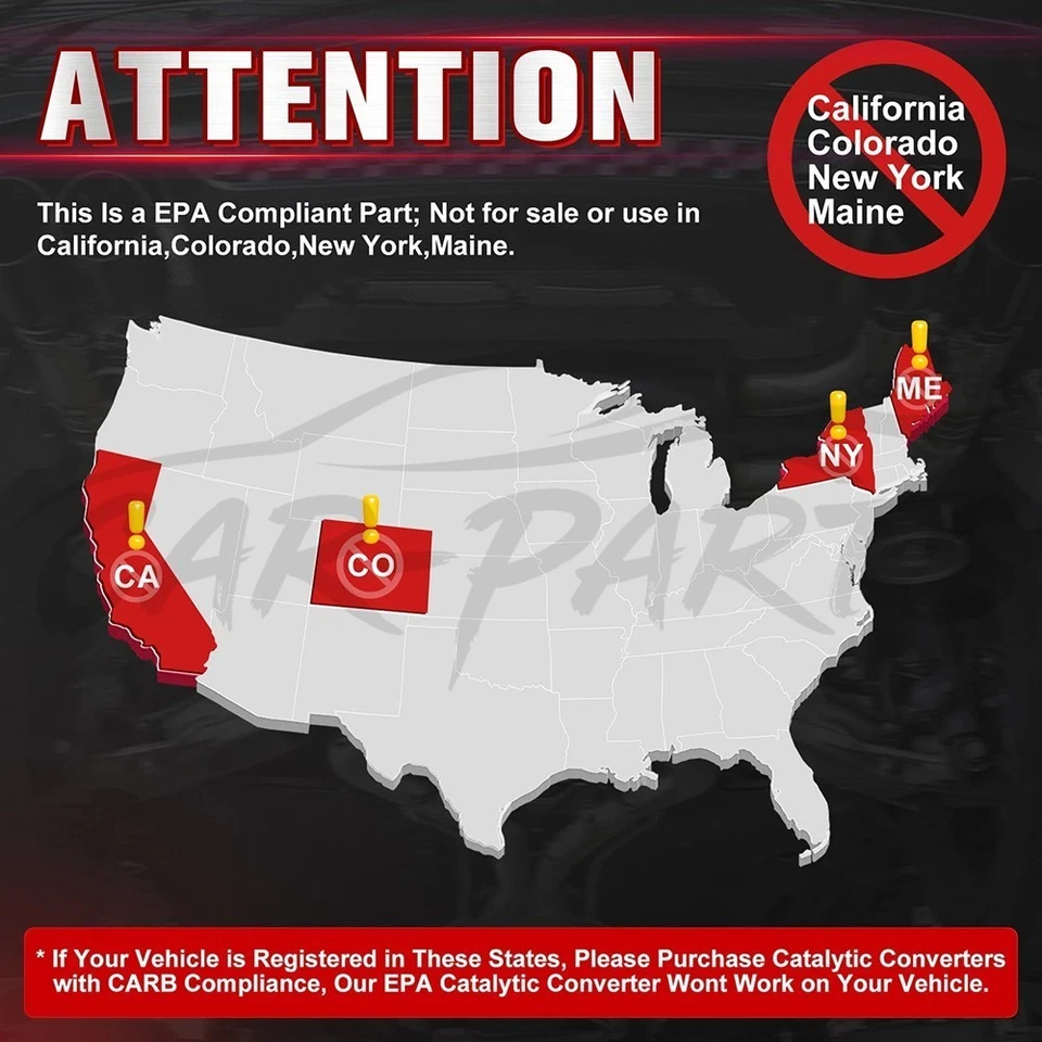 2.5" Universal High Flow Performance Stainless Catalytic Converter 425250 2Pcs — 第 2/4 张图片