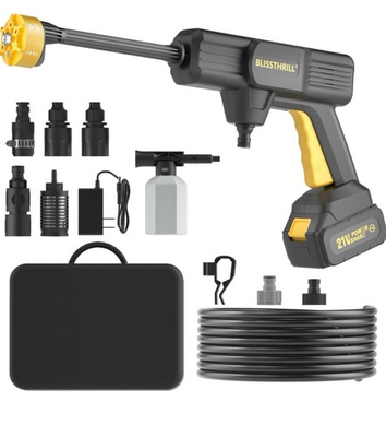 #ad Cordless Pressure Washer Battery Operated; 1100PSI 2.4 GPM Portable Cordless 21V $54.00