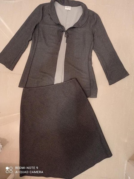 Women Giorgio Armani Suit Grey 42 / XL / 50