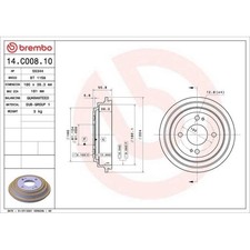 Tambour de frein Honda JAZZ