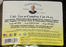 Dr. Christopher’s Calc Tea w/ Comfrey – Herbal Tea Supplement 16 oz