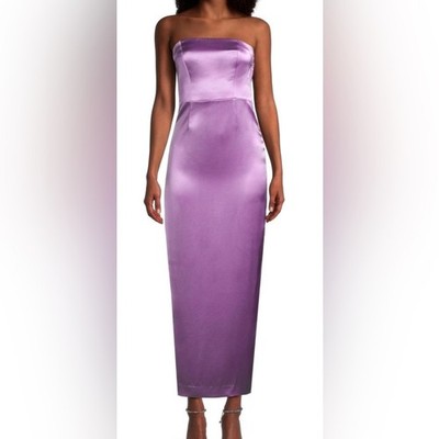 Milly Lavender Satin Dress
