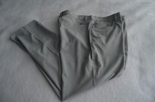 Greg Norman Pants Flat Front Stretch Men's 38X30 Dark Gray Poly Blend