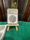 2 COINS- 2025 (P) AM. EAGLE NGC MS70 MAGNUM OPUS PRIVY + 2024 AM. EAGLE NGC MS70