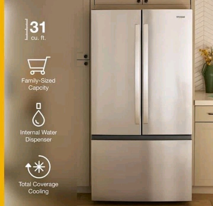 Whirlpool 30.53-cu ft French Door Refrigerator with Ice Make