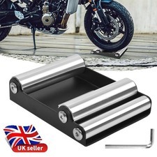 Motorcycle Wheel Cleaning Stand - Heavy Duty Roller for Easy Tire & Chain Care