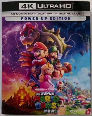 NEW THE SUPER MARIO BROS. MOVIE 4K ULTRA HD BLU RAY 2 DISCS + RARE OOP SLIPCOVER
