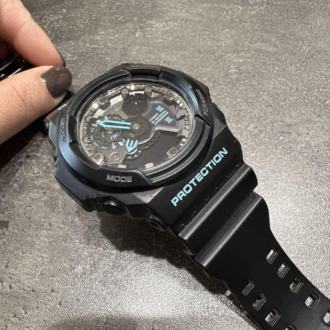 G-Shock GA-300BA-5259 Digital Watch Black Resin Band Used