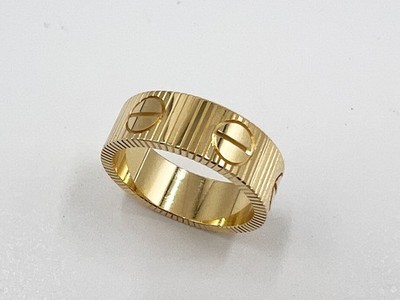 AUTH CARTIER LOVE UNLIMITED RING B4247500 AU750 18K YELLOW GOLD