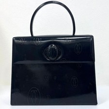 Auth Cartier Happy Birthday Handbag Navy Used w/Dustbag