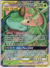 Pokemon Venusaur & Snivy GX Ultra Rara SM - Eclissi Cosmica 1/236 NM