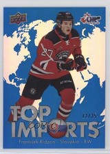 2022-23 Upper Deck CHL Top Imports Blue 12/25 Frantisek Ridzon #TI-1 18rj