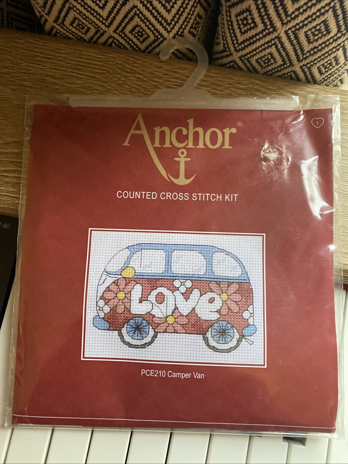 Anchor Counted Cross Stitch Kit - PCE210 Camper Van 8 x 11cm