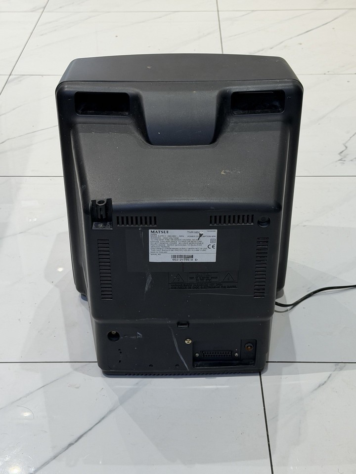Retro Vintage Matsui 14 Inch Gaming TV Monitor VCR Combo Scart TVR185 ...
