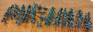 Processed Plastics Timmee USA Soldier Figures Vtg Plastic 1970s Lot of