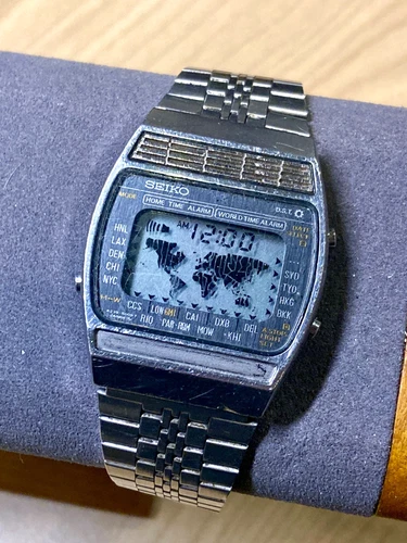 Rare Vintage Seiko World Time A239-5020 Men’s Digital Watch 1970s MISSING PARTS