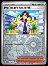 Professor's Research 125/131 Reverse Holo Common Prismatic Evolutions Pokemon NM