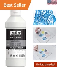 Flexible 16 oz Pouring Medium with Iridescent Finish - Non-Toxic Art Solution