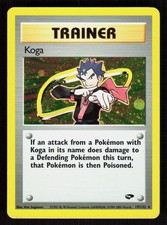 Pokemon Koga 19/132 Unlimited Holo Rare Gym Challenge (NM)