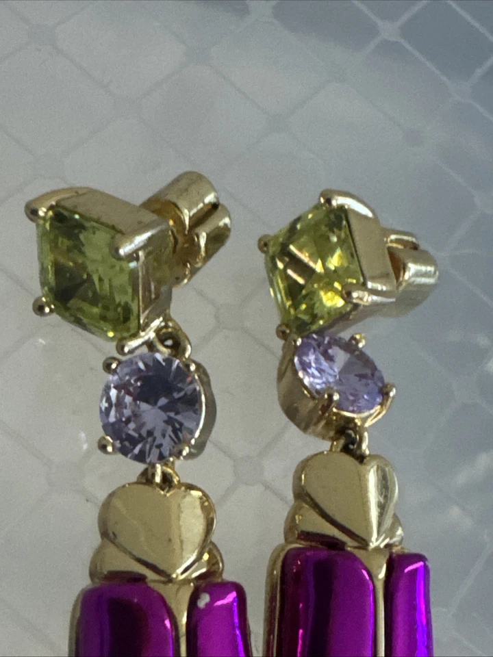 Auténticos Pendientes Kate Spade NY Rosa y Oro Love Bug Foto 2 de 4