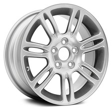 For Volvo S60 07-09 Alloy Factory Wheel 7 Double I-spoke Silver 16x6.5 Alloy