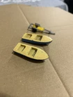 2 x Vintage Matchbox Lesney Meteor Sportsman Boat 1960s Diecast and a trailer