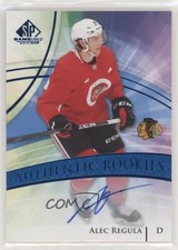 2020-21 Upper Deck SP Game Used Authentic Rookies Blue Alec Regula #189 Auto vm9