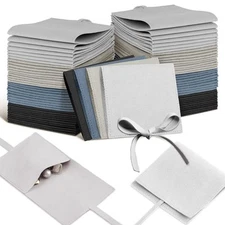 40 Pcs Microfiber Jewelry Pouch 8x8 cm Jewelry Packaging Luxury Small Gift Ba...