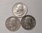 1948-P 1948-D 1948-S Washington Silver Quarter PDS SET